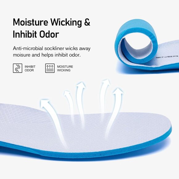 Aleader Women's Black/gray Energycloud Lightweight Slip On Walking Running Shoes - Picture 5 of 8